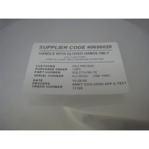 แหวนยึด AMAT 0020-27754 ขนาด 6 นิ้ว SMBMF TI 6 FNGR 4 PAD - อุปกรณ์และอะไหล่เซมิคอนดักเตอร์ระดับโลกที่เชื่อถือได้ - Product Image 3