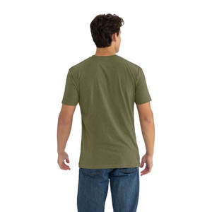 Camisetas Premium Ajustadas de CVC con Logotipo Personalizado, 100% Algodón Suave, Casual, Nueva Llegada, Camisetas Sólidas de CVC de Primera Calidad - Product Image 2