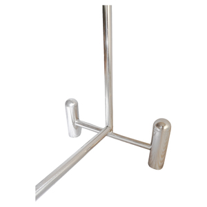 Présentoir pliable en métal Bros, support de vêtements portable de luxe moderne robuste pour la vente au détail, portant autoportant - Product Image 4