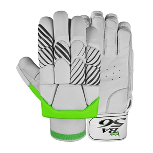 Guantes de Bateo de Críquet, Guantes de Cuero PU, Protección Extra, Edición de Alta Calidad en Color Blanco y Verde - Product Image 1