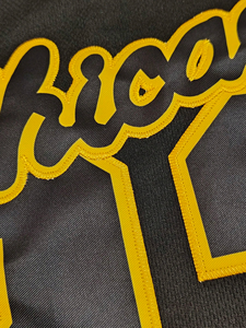 Débardeur de basket-ball streetwear pour homme, noir et jaune, en maille, style hip-hop vintage, sans manches, pour tenue décontractée - Product Image 3