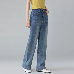 Jeans Casuales de Cintura Media para Mujer, Estilo Vintage, Corte Recto y Holgado, Marca Autumn Crystal - Product Image 2