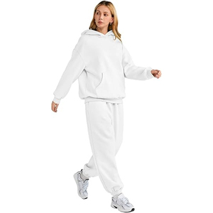 ชุดวอร์มผู้หญิง เสื้อฮู้ดดี้และกางเกงขายาวสำหรับฤดูหนาว ขายส่ง - Product Image 2