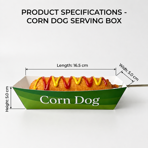 Biodegradable Eco-Friendly Custom Color <b>Bakery</b> Dessert Lukumades Fast Food Packaging Kraft Paper Hot Dog Corn Dog Churros <b>Box</b> - Product Image 2