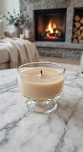 Porte-bougie et bol ronds sur pied en verre transparent écologique pour la décoration de Noël et les cadeaux - Product Image 4