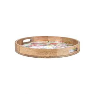 Plateau en bois de manguier émaillé fait main pour la cuisine et la salle à manger, artisanat écologique en bambou et en bois - Product Image 4