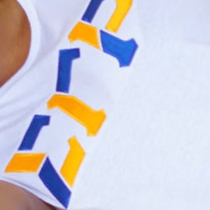 <b>White</b> Sigma Gamma Rho Color Block Greek Lettered T-<b>Shirt</b> <b>White</b> <b>Women's</b> Casual Sorority Tee <b>Short</b> <b>Sleeve</b> Graphic <b>Shirt</b> Custom - Product Image 5