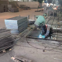Grille en acier robuste galvanisée pour plateformes industrielles