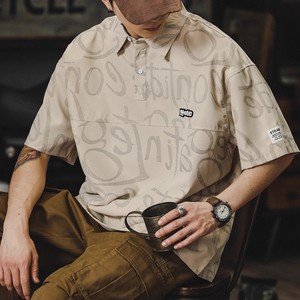 Custom Front Men's Breathable <b>Canvas</b> 180g Short Sleeve Business Casual Shirt OEM Service - Product Image 4