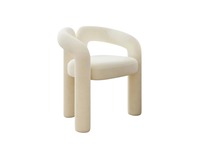 Chaise de salle à manger moderne en velours européen, vert olive, accoudoirs courbes, bois de teck écologique, mobilier résidentiel haut de gamme