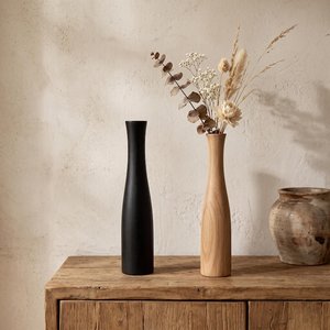 Vase à fleurs en bois, lot de 2 pièces de tailles différentes, jardinières en bois de bonne qualité, décoration de table, vente chaude - Product Image 2