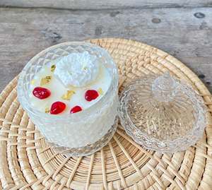 Bougie artisanale en cire de soja écologique, parfumée aux senteurs orientales, dans un bocal en verre, lumière blanche froide, réutilisable, aromathérapie, pour la décoration de la maison - Product Image 4