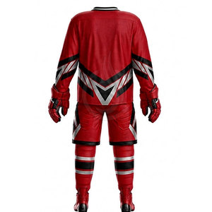 Uniforme de hockey sur glace personnalisé en polyester pour hommes, léger, respirant, de haute qualité, vêtements d'équipe conçus pour l'entraînement et les matchs de ligue - Product Image 2