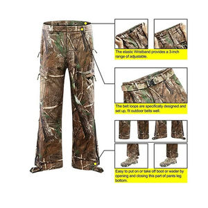 Pantalones de Caza de Pana con Camuflaje para Exteriores, Impermeables, Transpirables, que Absorben la Humedad, Antibacterianos, 100% Poliéster, Personalizados - Product Image 4