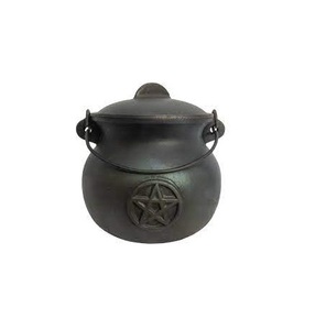 Olla Caldero Tradicional India Hecha a Mano de Hierro Fundido con Asa para Decoración Ritual, Quemar Incienso y Meditación a Precio Mayorista - Product Image 3