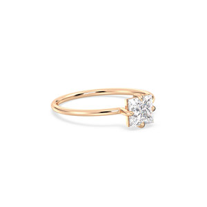 Bagues en argent sterling 925 certifiées GRA, taille princesse, 0,9 carat, moissanite, pour femmes, bijoux fins, prix raisonnable REYES - Product Image 3