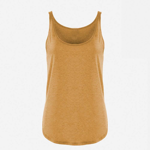 Nouveau débardeur pour femme jaune moutarde à col rond, tricoté, décontracté, couleur unie, respirant et sans manches - Product Image 5