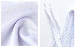 Conjunto de Camiseta de Baloncesto para Hombre, Cuello en V, Sin Mangas, Impresión por Transferencia de Calor, Poliéster que Absorbe la Humedad, Pantalones Cortos Deportivos - Product Image 6