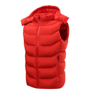Gilet sans manches zippé personnalisé avec logo OEM 2026 pour homme, doudoune d'hiver 100 % polyester écologique, séchage rapide, respirant, vêtement d'extérieur - Product Image 4