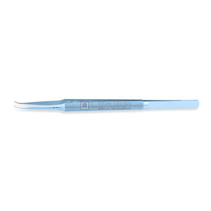 Pinzas Médicas de Titanio con Mango Redondo de 6.3 Pulgadas (16 cm), Curvas, con Puntas Cóncavas y Convexas Recubiertas de TC de 0.4 mm - Product Image 1