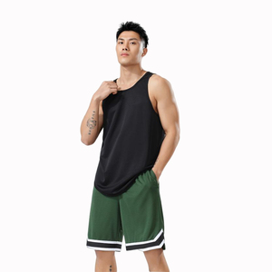Camiseta sin Mangas para Hombre, Color Azul Claro, Transpirable, 100% Poliéster, Tejido de Punto, 160g, Cuello Redondo, Color Sólido, Ropa Deportiva Informal - Product Image 5