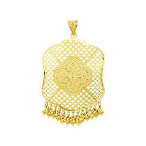 Juego de Colgantes de Moda Chapados en Oro de 14K, 18K y 24K al por Mayor, Estilo Etíope, Eritreo, Africano, Turco, Dubái, Juego de Colgantes Habesha para Novia - Product Image 3
