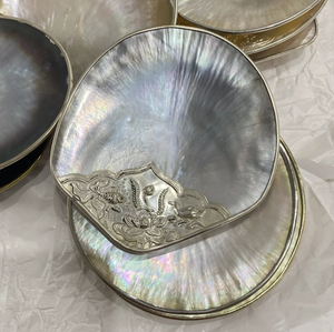 Vietnam Artisan Design Mother of Pearl Plate Shell Nacre Material for Jewelry Holder Serving <b>Display</b> <b>Table</b> - Product Image 1