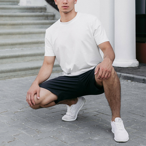 Shorts de sport décontractés pour hommes, coupe ample, taille élastique, séchage rapide, 100 % nylon épais, motif uni, personnalisables par le fabricant - Product Image 5