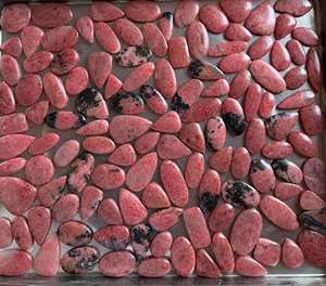 Natural Rhodonite Jasper Cabochons Mix Shape Third Party Certified Wholesale Green Gemstones Made BY MAHNAJ GEMS - Product Image 1