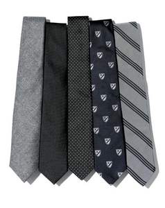 Fabricantes de corbatas con MOQ bajo, corbata a cuadros estilo inglés de color azul con diseño pequeño y logotipo personalizado tejido para hombre - Product Image 5