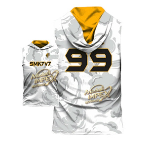 Customized any design in flag football uniforms SMK - 7v7 New men <b>compression</b> sleeveless 7v7 football uniforms - Product Image 5