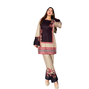 Costume imprimé en gros avec impression numérique et shalwar kameez assorti - Product Image 4