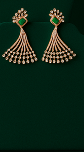 Juego de Joyería de Lujo para Mujer con Collar y Aretes, Chapado en Oro Rosa con Diamantes Certificados por IGI, Ideal para Regalo de Boda, Compromiso o Fiesta - Product Image 3