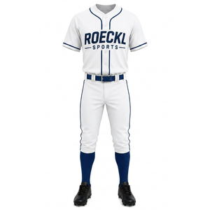 Conjunto de Uniforme de Béisbol Catch Fields para Hombre, Camiseta de Manga Corta y Pantalones, Sublimado, Poliéster, Absorbe la Humedad, para Todas las Temporadas - Product Image 1