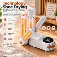 Séchoir à chaussures électrique portable intelligent, séchoir à chaussures pliable avec rotation à 360° °   Circulation d'air chaud pour baskets, chaussettes, pantoufles et bottes
