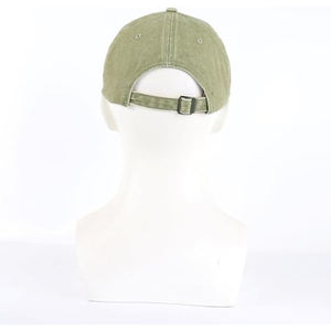 Gorra de béisbol unisex ajustable de algodón lavado verde oliva claro, sin estructura, transpirable e impermeable, estilo Dad Hat, para venta al por mayor. - Product Image 5