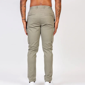 EVOS SPORTSWEAR INDUSTRIES ESI-E-NEW Men's Casual <b>Canvas</b> Cargo Pants Drawstring Closure Multi-Pocket Design 10 Color Options - Product Image 6