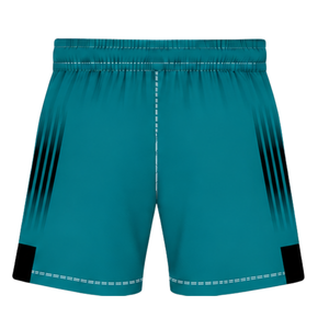 Teal <b>Black</b> <b>Rugby</b> <b>Shorts</b> Elastic Waist Breathable Lightweight Team Training Performance Athletic Sports Uniform <b>Shorts</b> - Product Image 2