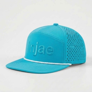 Gorra de Golf Personalizada de 7 Paneles, Cierre a Presión, Perforada con Corte Láser, Visera Plana Estructurada, Bordado Plano, OEM, ODM, MOQ Bajo - Product Image 5
