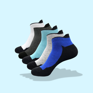 Cuff Logo Custom Sports <b>Socks</b> for Men's Ankle Knitted Summer Foot Arch <b>Running</b> for Adults <b>Compression</b> Design - Product Image 1