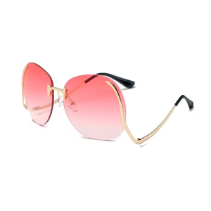 Gafas de Sol Metálicas sin Montura, Última Moda 2024, Gafas de Sol de Lujo para Mujer, Venta al por Mayor, Gafas Personalizadas para Hombre - Product Image 3