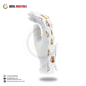 Gant de golf en cuir Cabretta le plus vendu, main droite, motif numérique bière, microfibre respirante, léger, antidérapant, sport - Product Image 2
