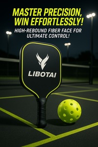 LIBOTAI REX90 BEST Raquette de pickleball légère en fibre de carbone et verre, capacité inférieure à 1 kg - Product Image 6