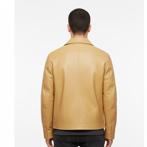 Chaqueta de Cuero para Hombre al por Mayor con Estilo Moderno, Construcción Cómoda, Marca Personalizada, Colección de Ropa de Cuero Premium - Product Image 2