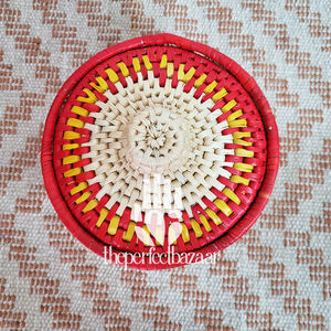 Cesta de Almacenamiento de Hierba Moonj Natural que Ahorra Espacio, con Tapa, Mini Cesta con Tapa y Asa, Ecológica - Product Image 2