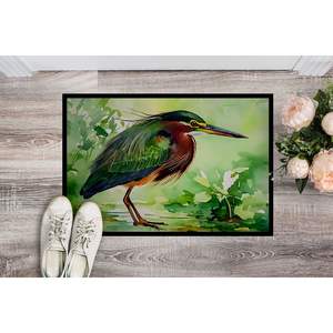 Paillasson Green Heron antidérapant lavable à poils bas 24H X 36W tapis d'entrée intérieur et extérieur pour porte d'entrée - Product Image 2