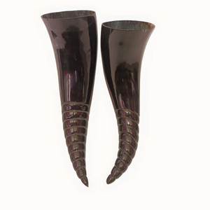 High Quality Polished Organic Ox Horn Viking Drinking Horn Religious Animal Style Custom Size Portable <b>Beer</b> Souvenir - Product Image 2