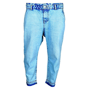 Pantalones de mezclilla de pierna recta transpirables y lavados para hombre, de cintura media, estilo casual de negocios, al por mayor, de algodón, con cierre de cremallera, de peso medio. - Product Image 1