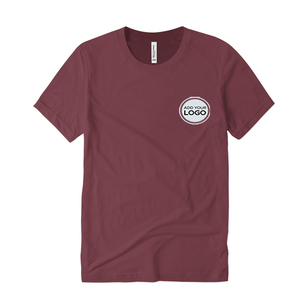 T-shirt CVC 60/40 en gros pour hommes, léger, respirant, uni, personnalisable par impression DTG, en coton doux filé à anneaux - Product Image 1