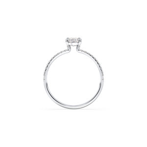 Bague solitaire REYES en argent sterling 925 de haute qualité avec moissanite de 0,99 carat pour femme, certifiée GRA, bijoux fins pour un usage quotidien - Product Image 6